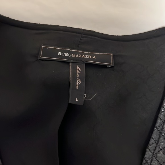 bcbg leather zip up top - Picture 5 of 5